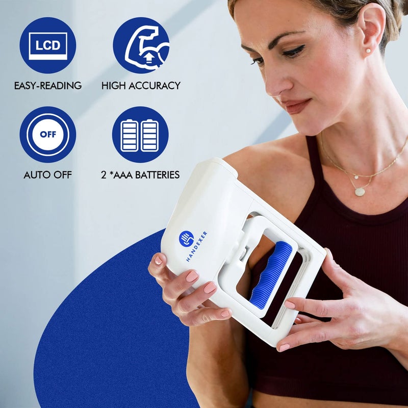 Handexer Grip Strength Tester 265lb/120kg, Digital Hand Dynamometer FDA Registered with Backlit LCD for Grip Strength Testing and Training - Image 4