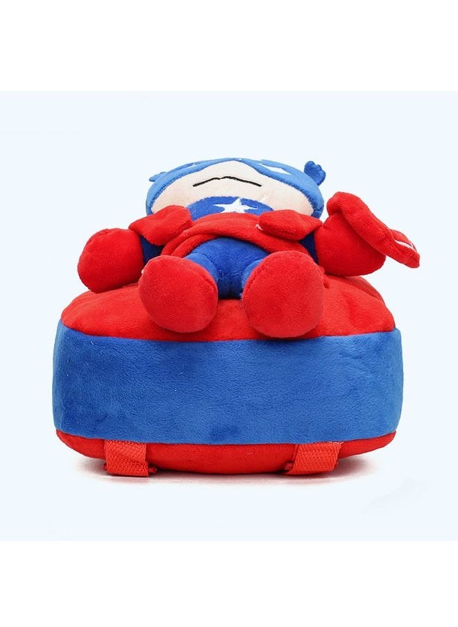 Captain America Doll Plush Backpack Large Capacity Children's Mini Travel Bag  - Image 4