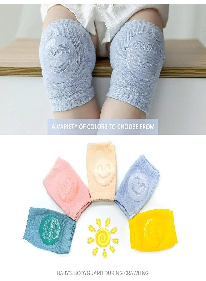 FAGVA Baby Crawling Knee Pads (2 Pair) - Stretchable Anti-Slip Cotton Knee & Elbow Safety Protectors - Image 5