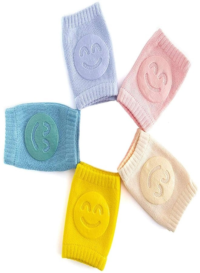 FAGVA Baby Crawling Knee Pads (2 Pair) - Stretchable Anti-Slip Cotton Knee & Elbow Safety Protectors - Image 1