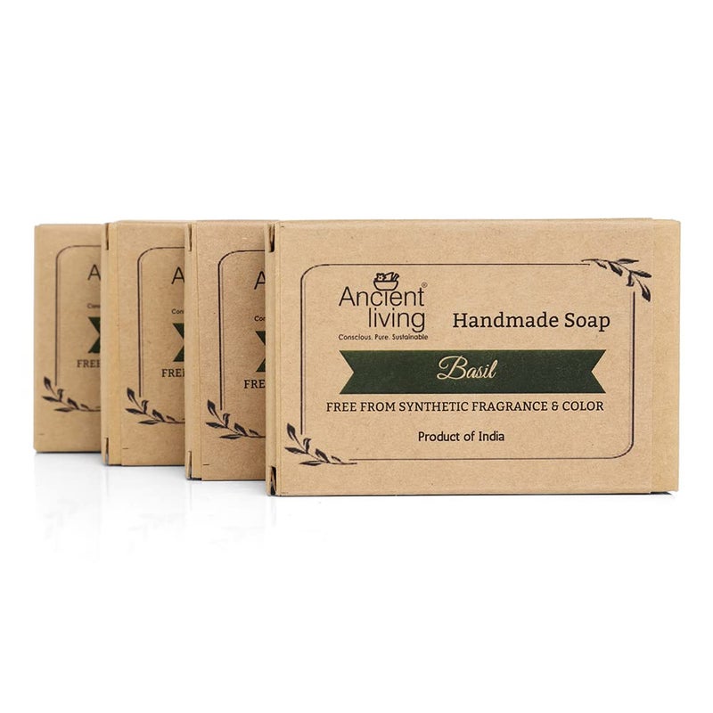 Ancient Living Basil Soap Set of 4 100gm - Image 1