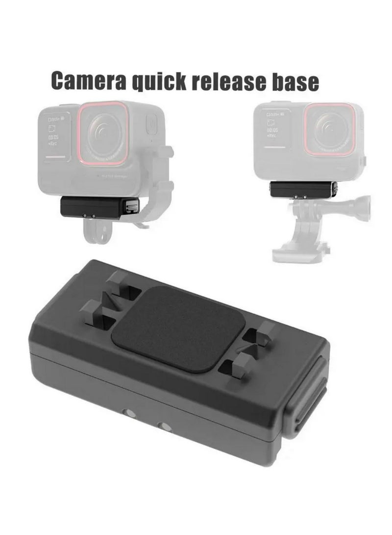 For Insta360 Ace Pro Magnetic Quick Release Base Metal Foldable Adapter Dual Use for Sports Camera Accessories Quick Installation Stable Reliable Connect Various Accessories  - Image 4