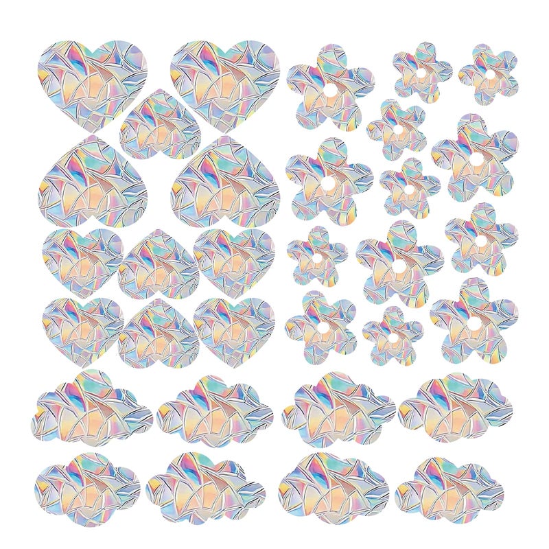 Rainbow Prism Butterfly Static Cling Window Decals For Bird Strike Prevention Home Decor - Image 2