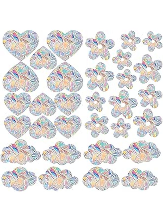 Rainbow Prism Butterfly Static Cling Window Decals For Bird Strike Prevention Home Decor - Image 1