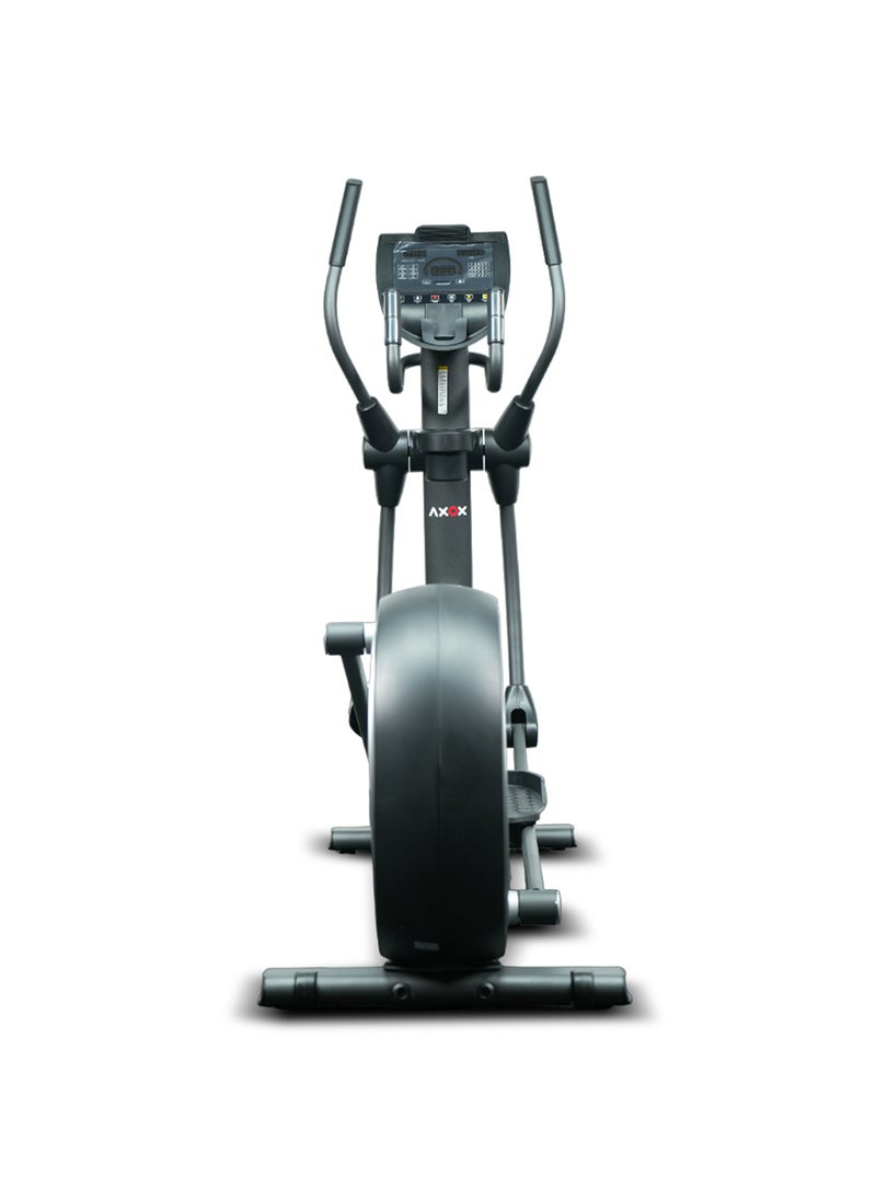 AXOX Fitness Elite Elliptical Cross Trainer With Adjustable Resistance, Lcd Display, Full-Body Workout Machine, Black  - Image 3