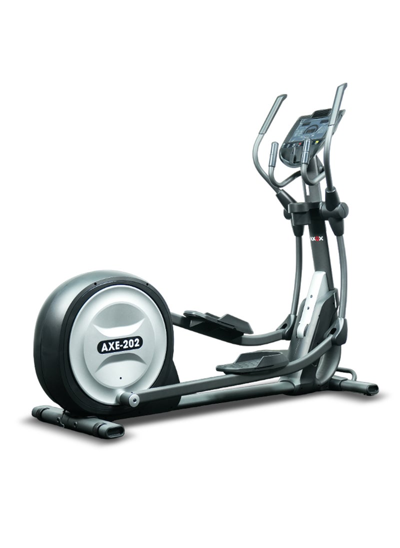 AXOX Fitness Elite Elliptical Cross Trainer With Adjustable Resistance, Lcd Display, Full-Body Workout Machine, Black  - Image 1