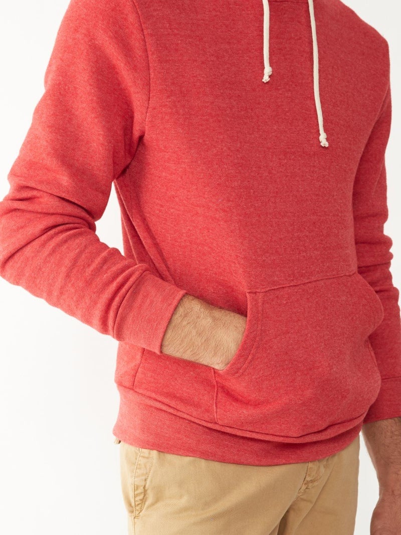 Alternative Men's Big and Tall Challenger Pullover Hoodie, Eco True Red, XX-Large - Image 5
