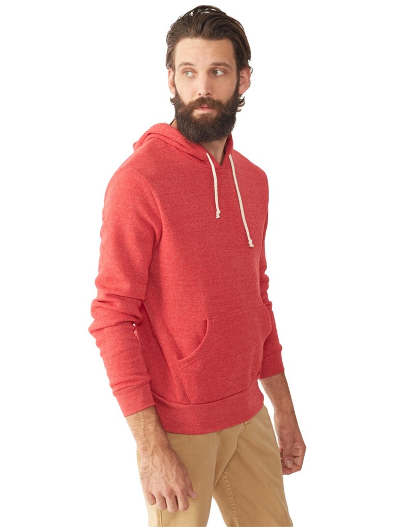 Alternative Men's Big and Tall Challenger Pullover Hoodie, Eco True Red, XX-Large - Image 2