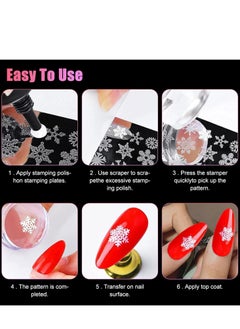 Oasisgalore Clear Silicone Nail Art Stamper with Scraper, 200-Use Visible Body for DIY Manicures, French Tip Stamp.  - Image 3