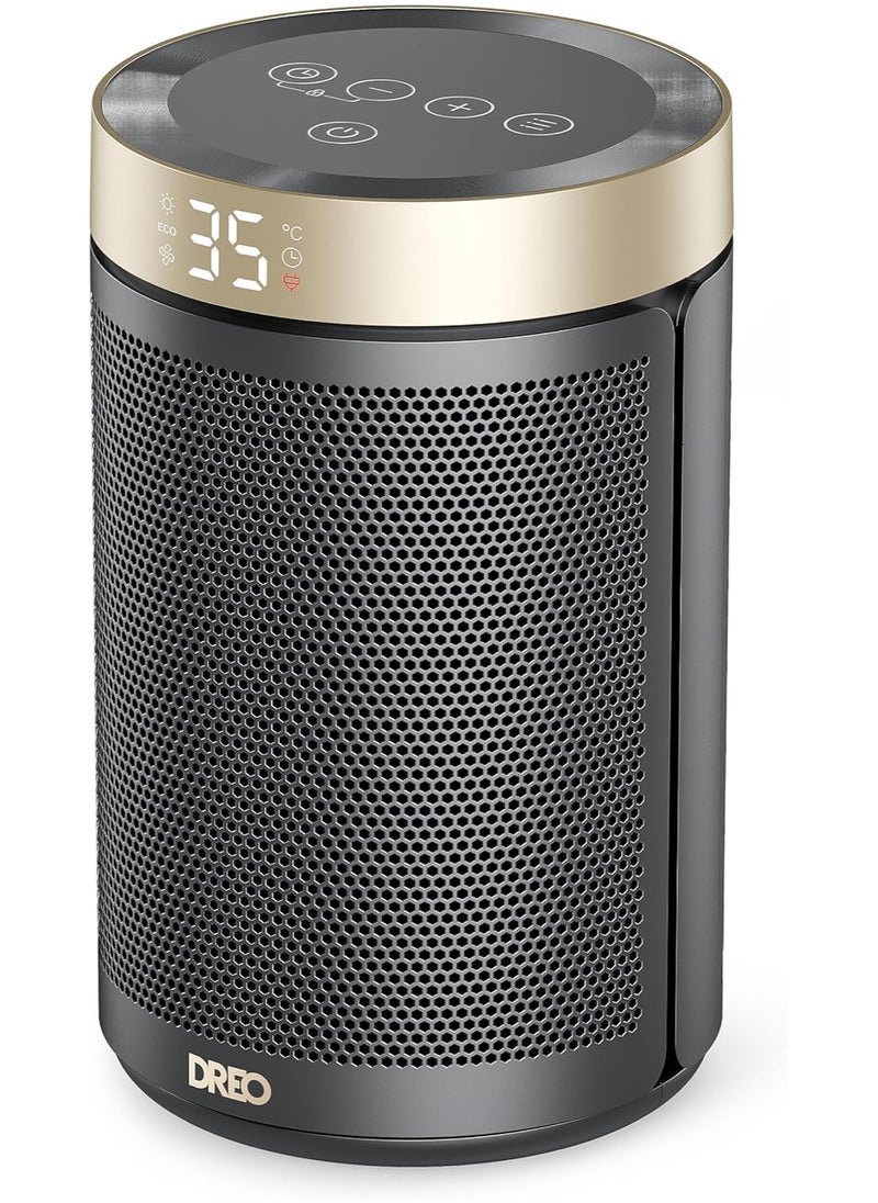 Dreo - Dreo Space heater, economical electric fan heater with thermostat, timer 1-12H, eco mode, 1500W PTC fast ceramic heater safe, Atom 316 - Image 1