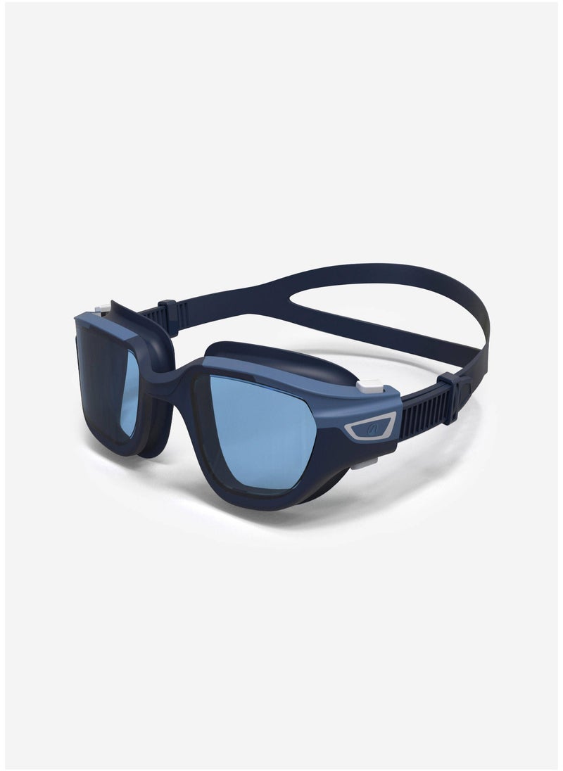 NABAIJI NABAIJI by DECATHLON, Adult Swimming Goggles Men Women UV Protection Tinted Lenses Blue White  - Image 1