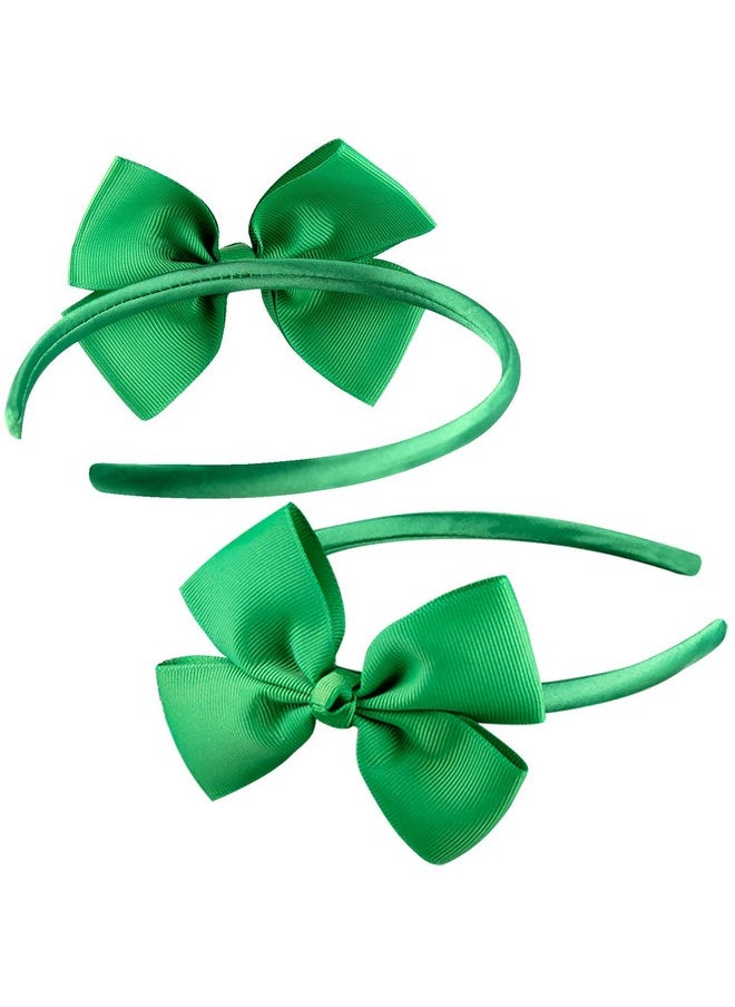 SIQUK 28 Pieces Bow Headbands Grosgrain Ribbon Headband With Bow Hair Bows Hair Bands For Girls 28 Colors  - Image 4