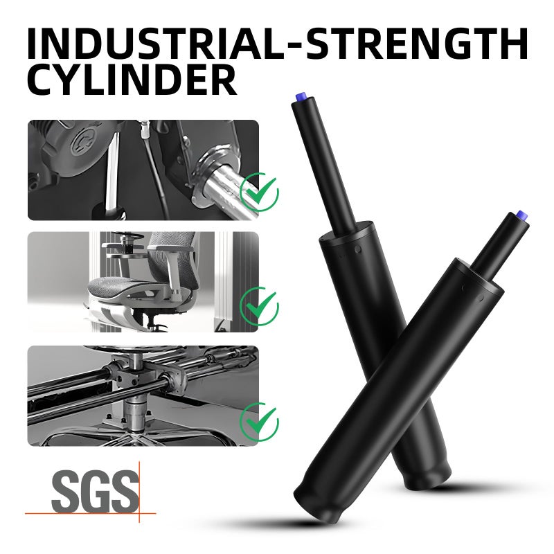 Sytopia Office Chair Cylinder Replacement  Heavy Duty Pneumatic Gas Lift  Universal Fit For Desk And Gaming Chairs  11.5 To 17.5 Inch Adjustment - Image 2