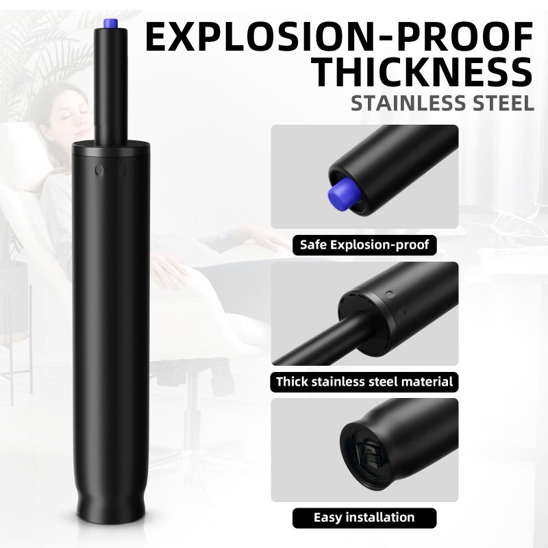 Sytopia Office Chair Cylinder Replacement  Heavy Duty Pneumatic Gas Lift  Universal Fit For Desk And Gaming Chairs  11.5 To 17.5 Inch Adjustment - Image 4