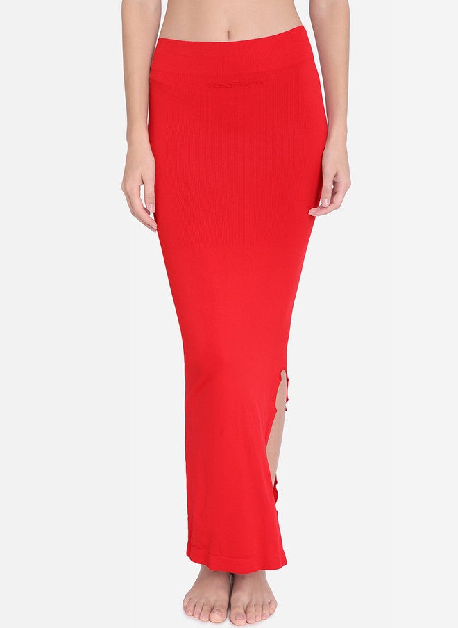 Red Rose Women's Red Solid Saree Shapewear with Side Slit - Image 1