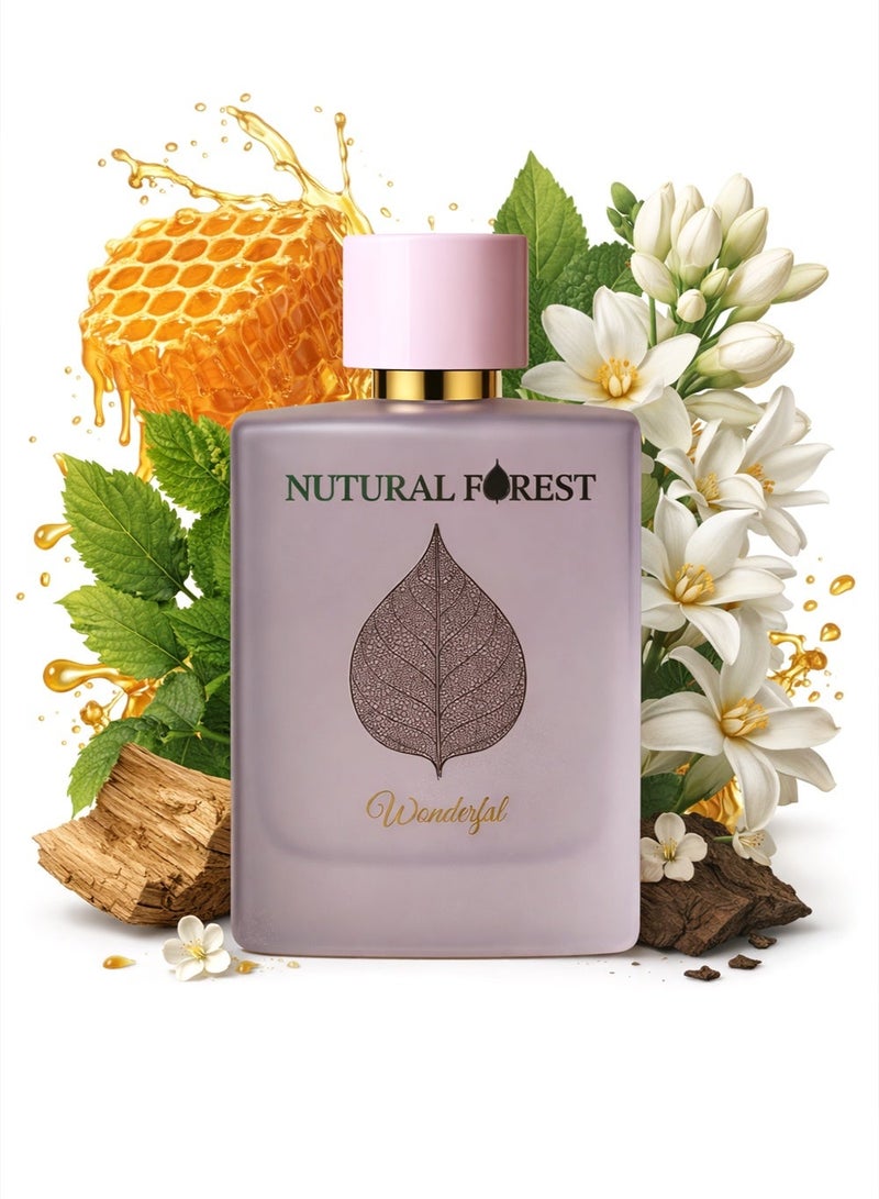 Linea De Bella Nutural Forest Wonderful EDP 100ML | Long Lasting Perfume for Women with Floral, Earthy & Musk Notes | Eau De Parfum 100ML - Image 1