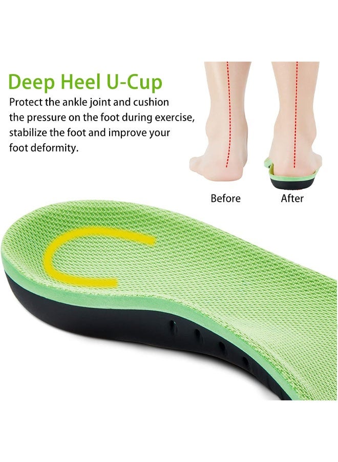 نعال طبية لتخفيف التهاب اللفافة الأخمصية (للأوزان فوق 100 كجم)، نعال داعمة لقوس القدم للقدم المسطحة، نعال لأحذية العمل، حشوات داعمة لقوس القدم من إسفنج الذاكرة للرجال والنساء، نعال طبية جل للوقوف طوال اليوم - Image 4