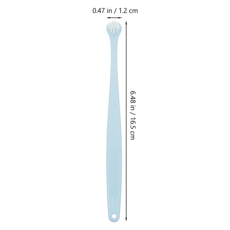 Sky Blue Pet Toothbrush For Cats And Dogs With Soft Bristles And Ergonomic Handle - Image 3