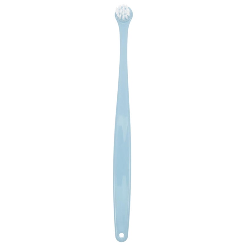 Sky Blue Pet Toothbrush For Cats And Dogs With Soft Bristles And Ergonomic Handle - Image 2
