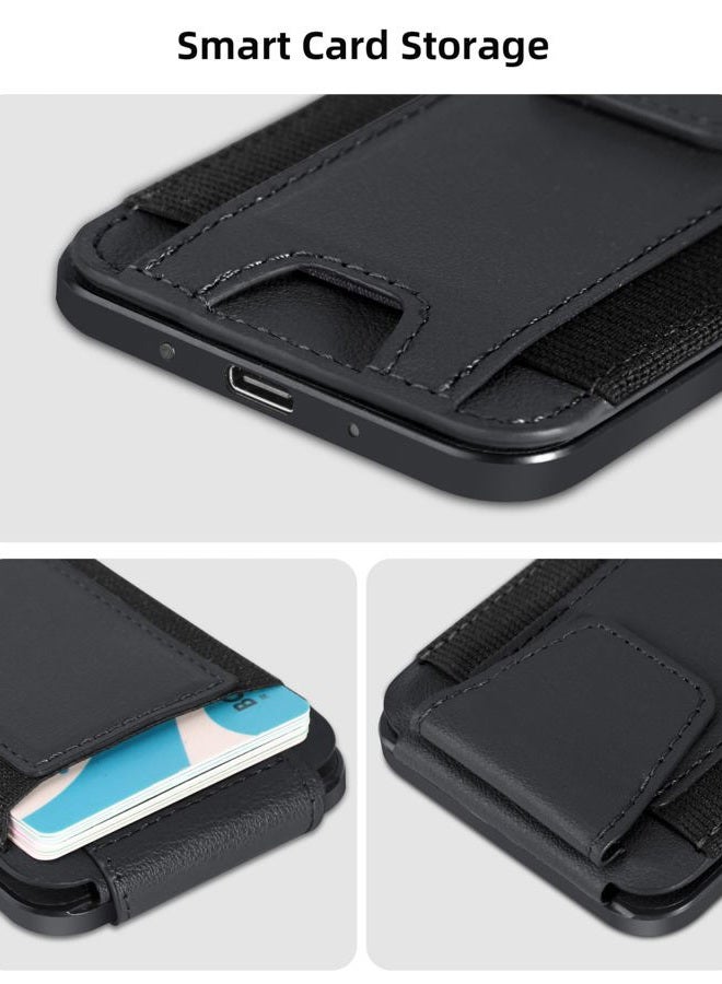 ExtreLife for Magsafe Wallet, Works with Apple Find My, Privacy Flap, Magnetic Wallet for iPhone 17/16/15/14/13/12 Series, 7-Card Holder, Adjustable Stand, RFID Blocking, Black - Image 4