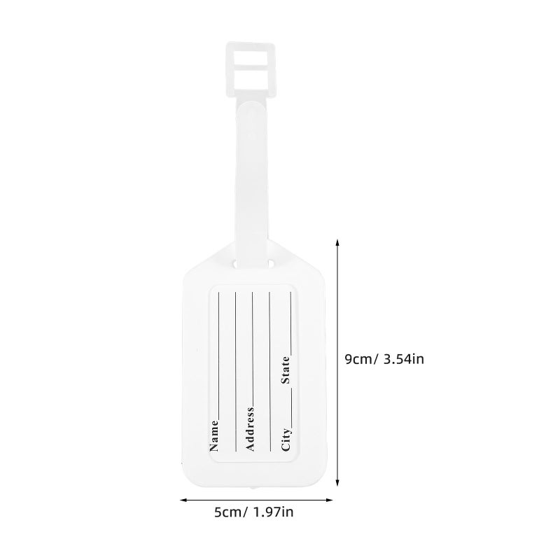 16 Pcs Sturdy White Luggage Key Tags 8 7x5cm For Travel Suitcases Baggage Identification - Image 3