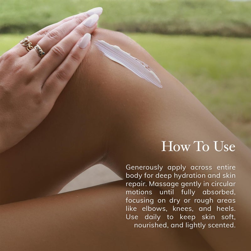 Deep Steep Body Butter, 6 oz â€“ Rich Moisturizer with Ceramides, Coconut Oil, Argan Oil & Aloe Vera â€“ Vegan, Clean Beauty, Smooth & Hydrated Skin (6 Ounces, Strawberry Plum) - Image 5