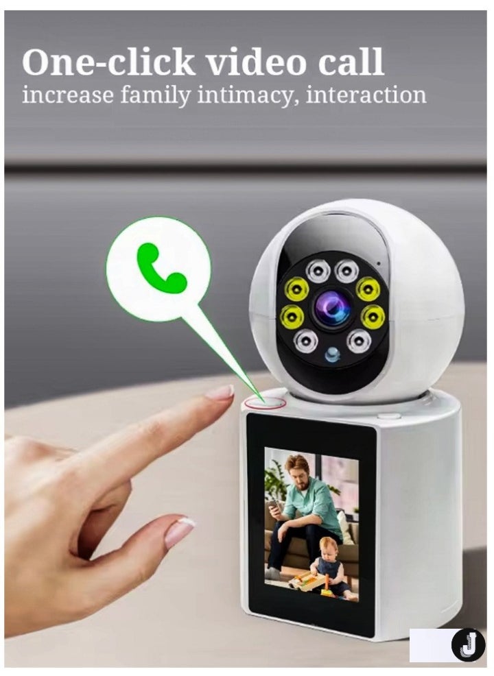 JAJEEK Home Office Security Camera – Full HD 1080P WiFi Surveillance with Two-Way Video Calling, 350° Motion Detection, Night Vision, and 32GB Card - Image 1