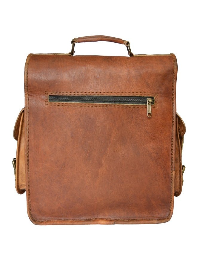 Madosh Genuine Leather Mens Crossbody Bag Photograhers DSLR Camera Lens Case Shoulder Briefcase - Image 5
