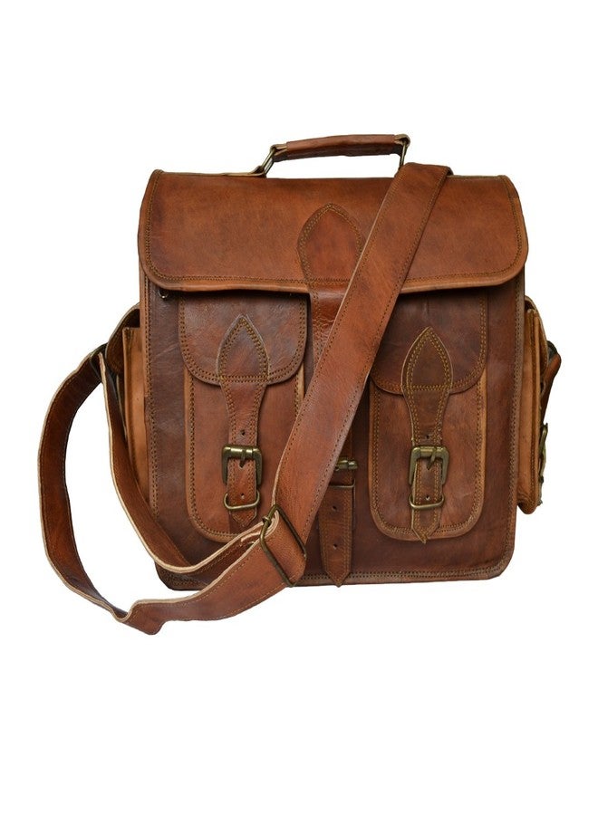 Madosh Genuine Leather Mens Crossbody Bag Photograhers DSLR Camera Lens Case Shoulder Briefcase - Image 1