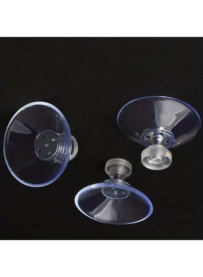 12pcs 1 26inch Transparent Suction Cup Hooks Strong Adhesive For Glass Mirrors - Image 2