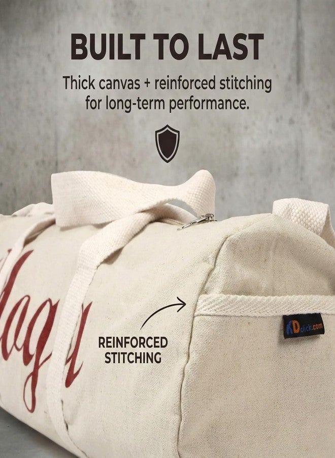 KNK Canvas Cotton Yoga Mat Bag with Adjustable Shoulder Strap - Durable Washable Yoga Mat Carrier Cover for Gym, Pilates & Yoga Practice - Image 4
