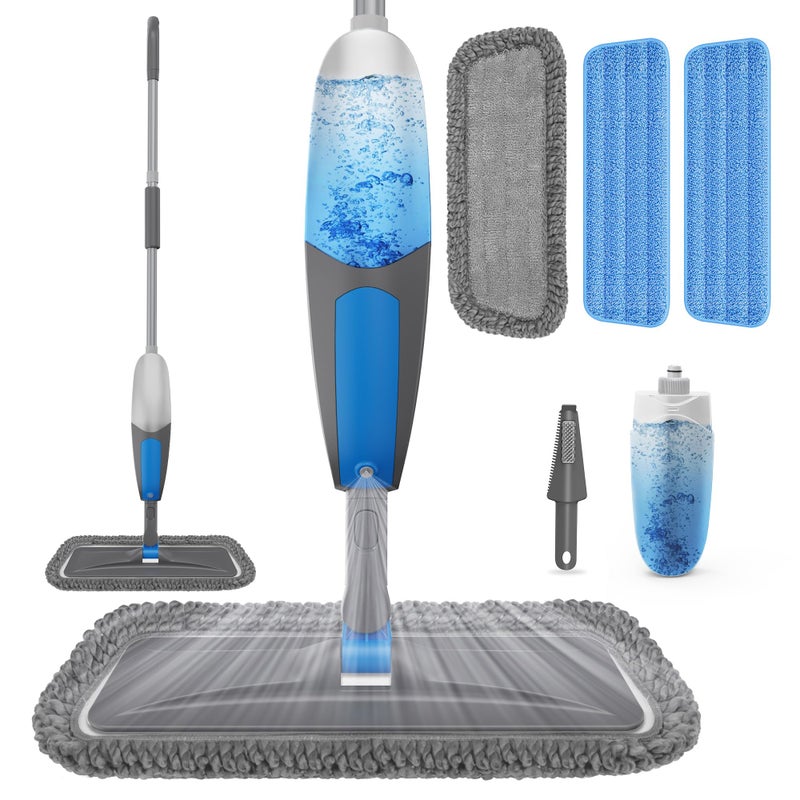 BPAWA Spray Mops for Floor Cleaning Microfiber Wet Dry Dust Mop for Hardwood Laminate Wood Tile Vinyl Floors with 3 Washable Pads fit for Swiffer PowerMop - Image 2