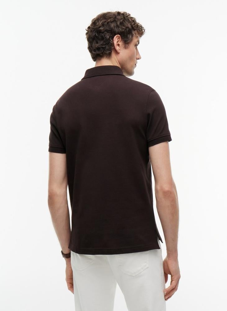 TOMMY HILFIGER 1985 Collection Flag Embroidery Regular Fit Polo Shirt - Image 3