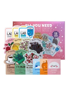 TONYMOLY TONYMOLY All You Need Mask Set, Hydrate & Refresh Skin, Sheet Masks for all Skin Types & Concerns, Variety Pack of 13 Masks  - Image 2