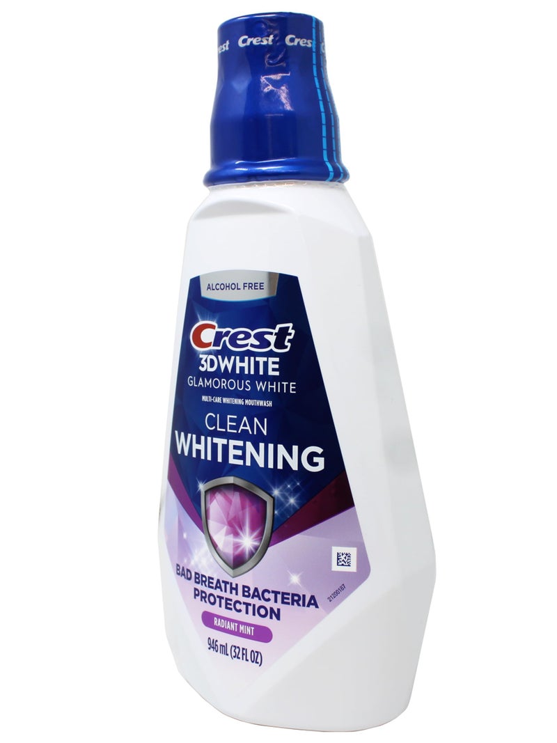 Crest 3D White Multi-Care Whitening Rinse, Glamorous White, Fresh Mint-32 oz, 946 milliter - Image 3