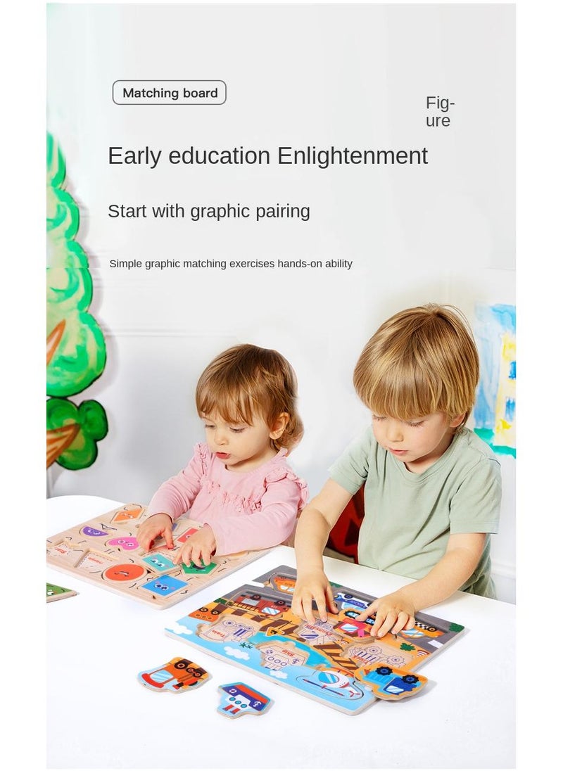 Y&D Children's Wooden Puzzle Hand Held Puzzle Toy  - Image 4