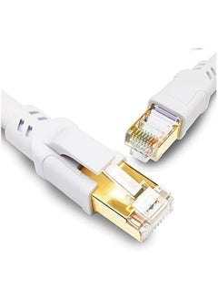 Generic CAT8 Ethernet Cables 5m High Speed 40Gbps 2000MHz SFTP Internet Network LAN Wire Cables with Gold Plated RJ45 Connector for Router, Modem, PC, Switches, Hub, Laptop, Gaming, PC (5m/White)  - Image 2