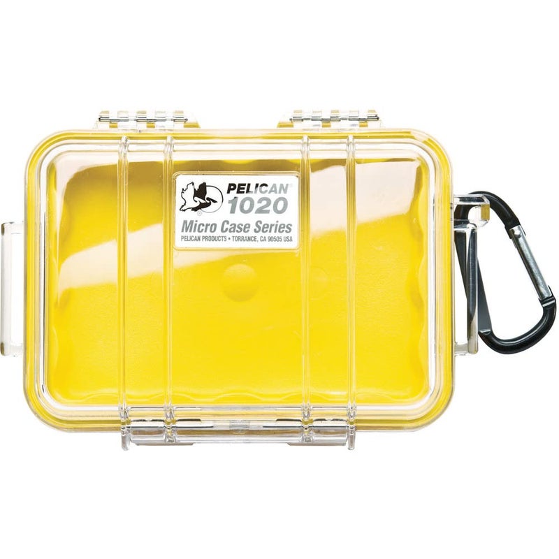 Pelican 1020 Micro Case (Yellow/Clear) - Image 1