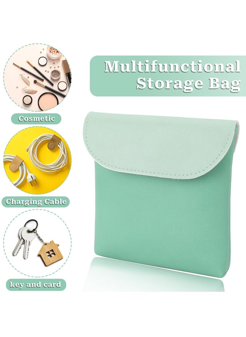 Sanitary Napkin Storage Bag, 2 Pcs Menstrual Pad Bag Portable Sanitary Napkin Storage Tampons Holder for Purse First Period Kit for Teen Girls Store Sanitary Pads for Women - Image 4