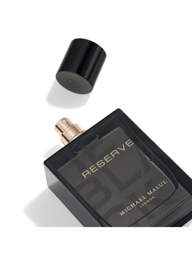 Michael Malul Jet Black Reserve Eau de Parfum for Men - 100ml | 3.4oz - Image 2