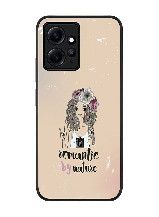 Stylizedd Rugged Black edge case for Redmi Note 12 4G Slim fit Soft Case Flexible Rubber Edges Anti Drop TPU Gel Thin Cover - Romantic by Nature - Image 1