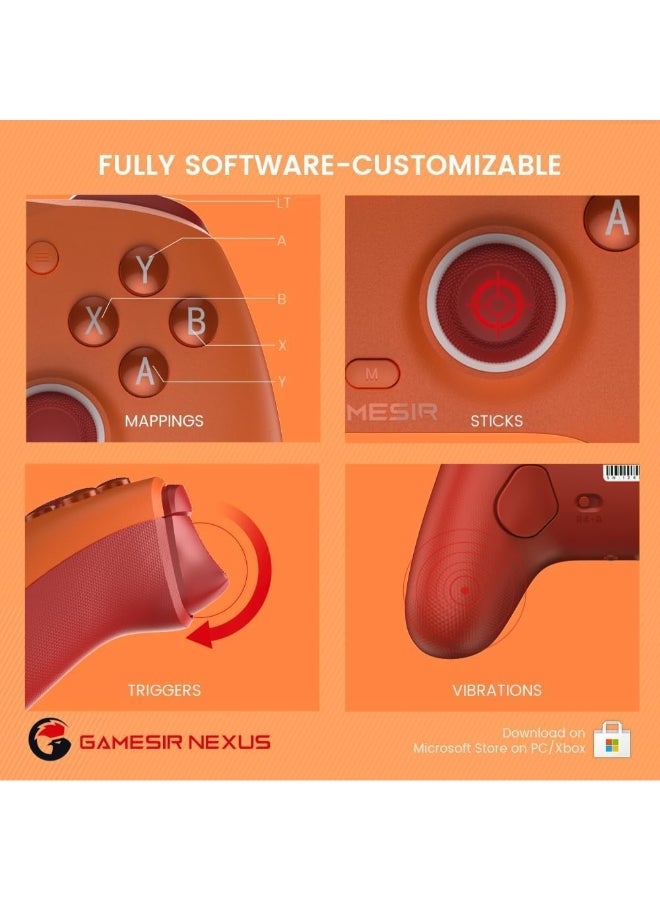 جيم سير وحدة تحكم سلكية G7 SE لجهاز Xbox Series X|S و Xbox One و Windows 10/11، جهاز تحكم ألعاب سهل الاستخدام مع عصي تحكم بتأثير هول/زناد هول، مقبس صوت 3.5 مم - Image 4