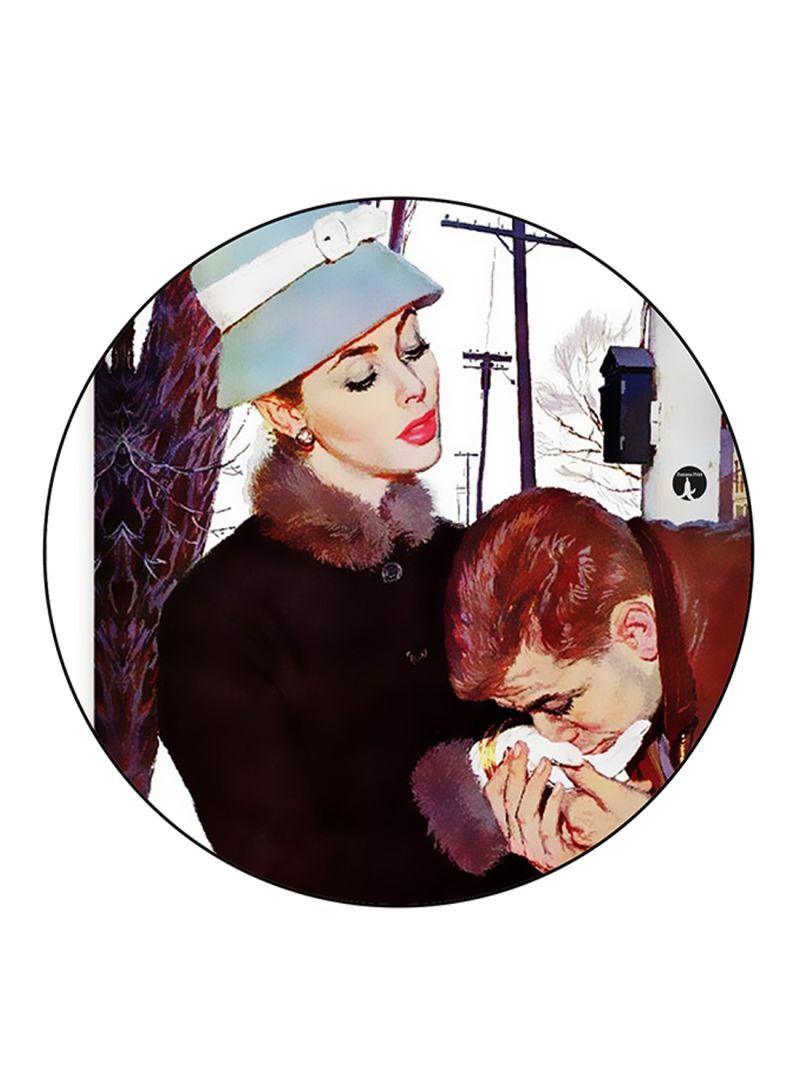 RKN Vintage Art Printed Mouse Pad  Multicolour