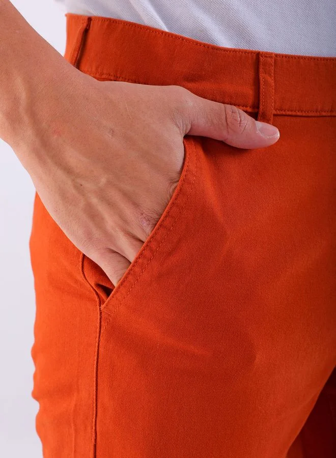 هاردسودا Men Slim Fit Solid Mid-Rise Chinos