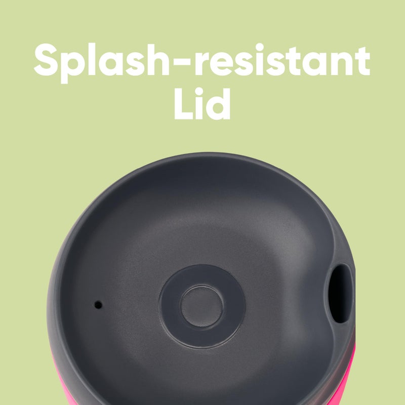 Owala SmoothSip Insulated Stainless Steel Coffee Tumbler, Reusable Iced Coffee Cup, Hot Coffee Travel Mug, BPA Free, 20 oz, Pink (Watermelon Breeze) - Image 3