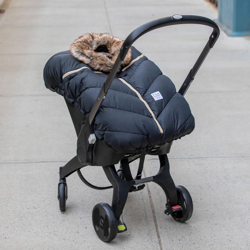 7 A.M. Enfant Car Seat Cocoon (Faux Fur) - Image 2
