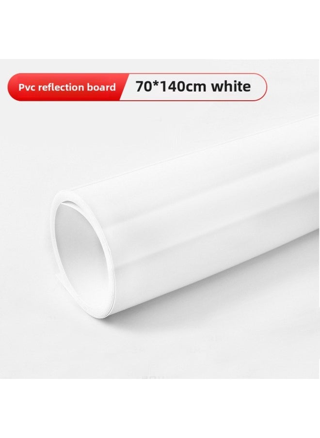Generic Photography Tempered Reflection Board 30*30cm Acrylic Pure Black And White Base Map Shooting Props Reflective Black White Zero Cut-Body Color:70*140cm White Reflection Board "PVC Material, Matte Reflection Dual-use]  - Image 1