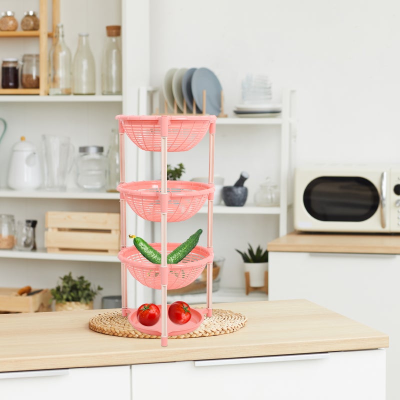 1 Pc Multi-layers Kitchen Storage Rack Vegetable Basket Kitchen Storage Rack - Image 5
