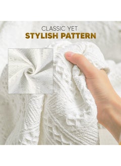 AC&L AC&L Knitted Blanket For Bed, Couch, Sofa, Chair Throw Blanket For All Seasons - Cozy Soft Light Weighted Blanket For Picnic, Travel, Home Decor Gift  - Image 2