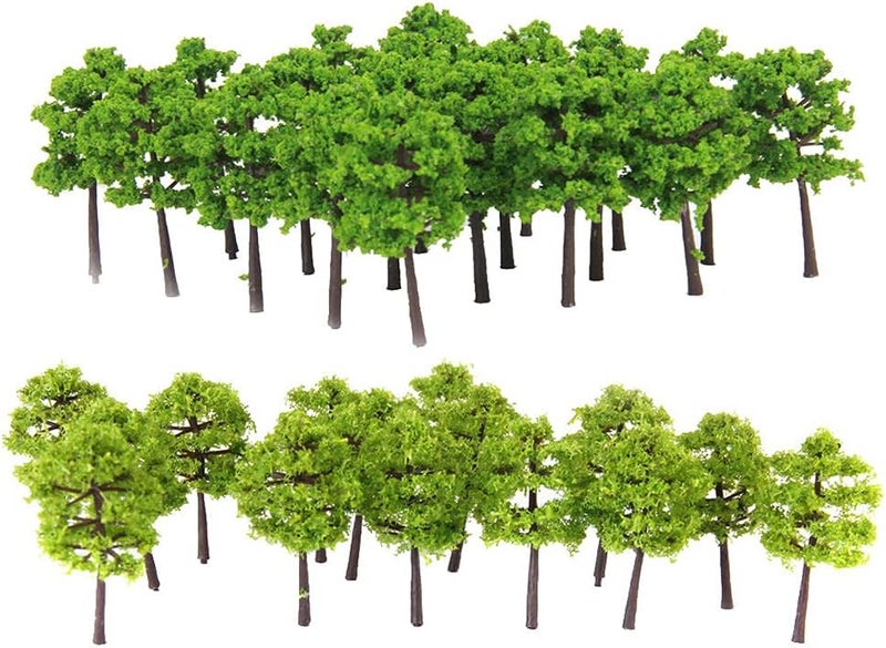 كلاراكو مجموعة أدوات تزيين سكة حديد نموذجية بمقياس 1:250 - 80 نموذج شجرة بارتفاع 5 سم - Image 1